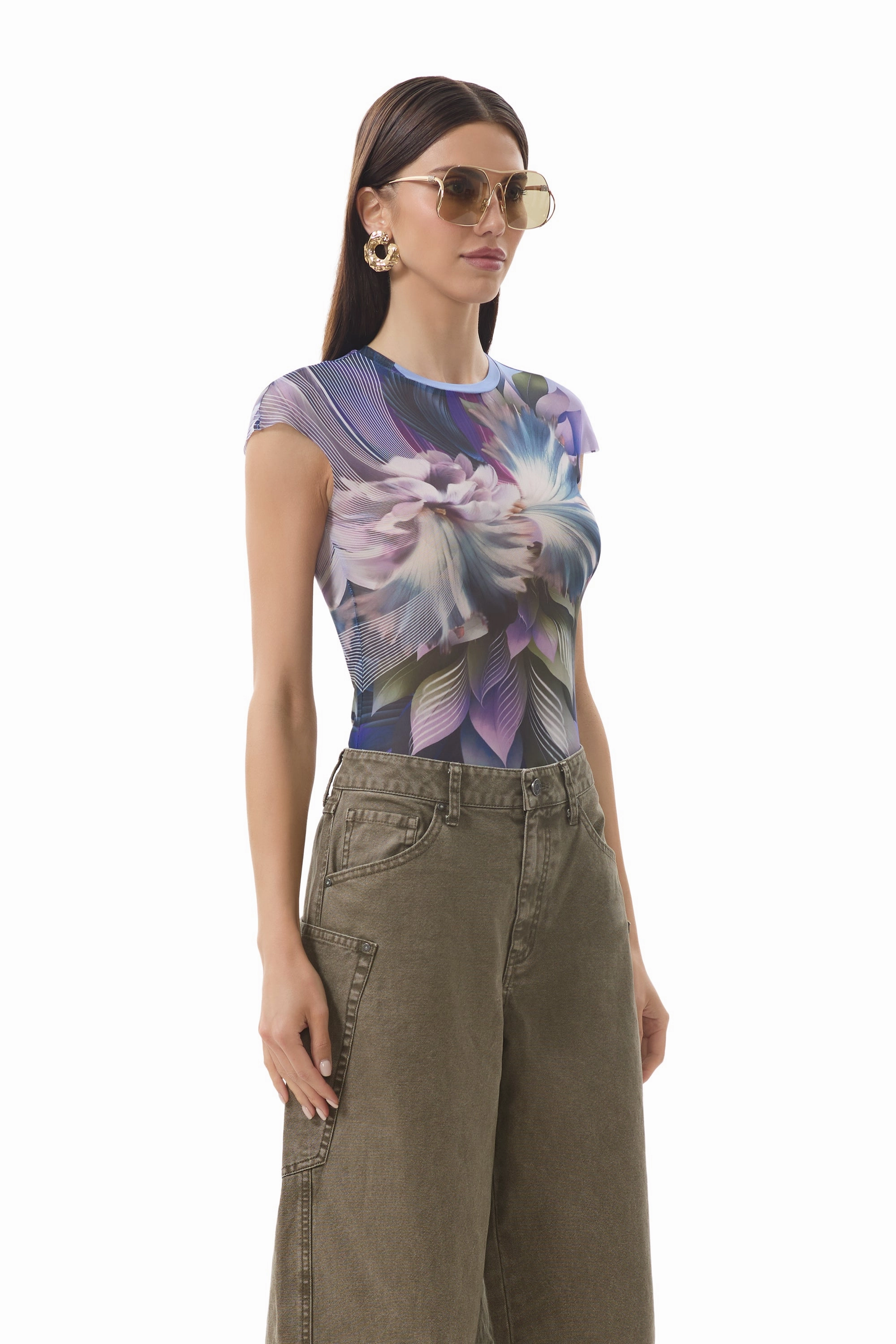 QuickDry Nina Top - Abstract Orchid