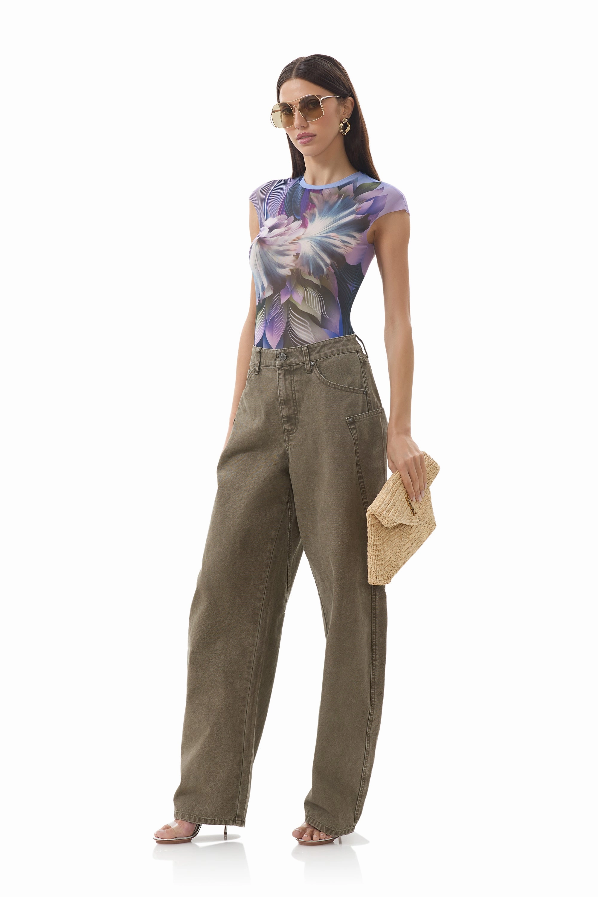 elegant design SnagResistant Nina Top - Abstract Orchid
