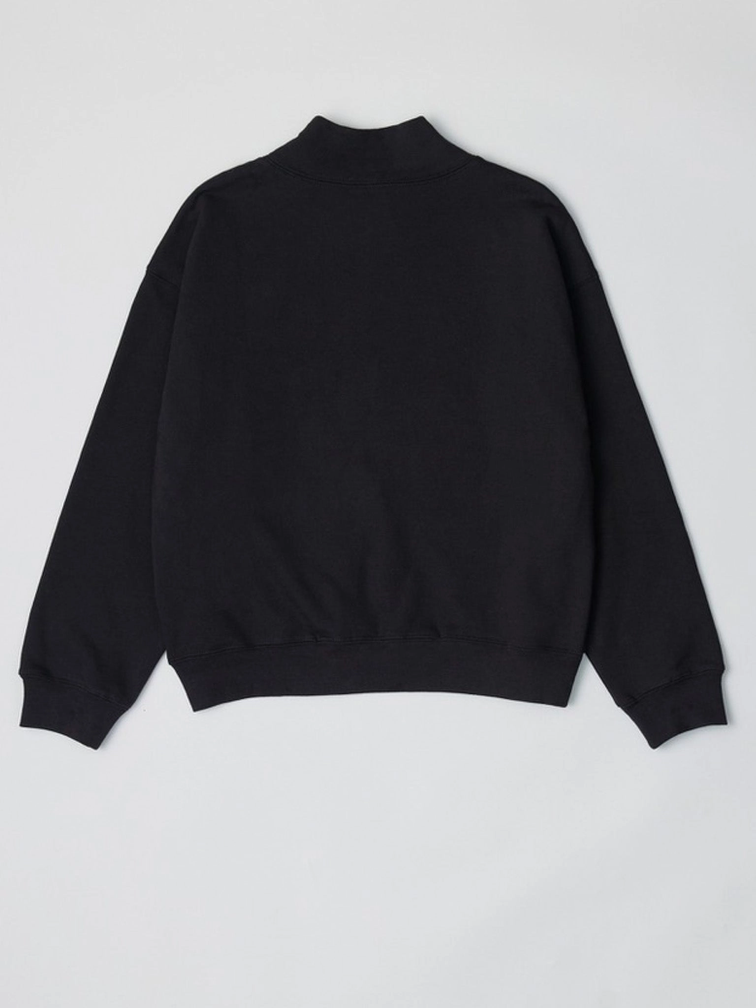 Organic Cotton Yarn Biodegradable Fabric Cheryl Mock Neck Sweater Black