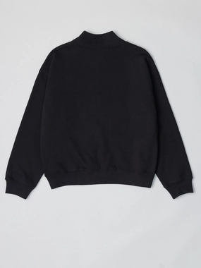Cheryl Mock Neck Sweater Black Natural Feel HighElasticity Fabric