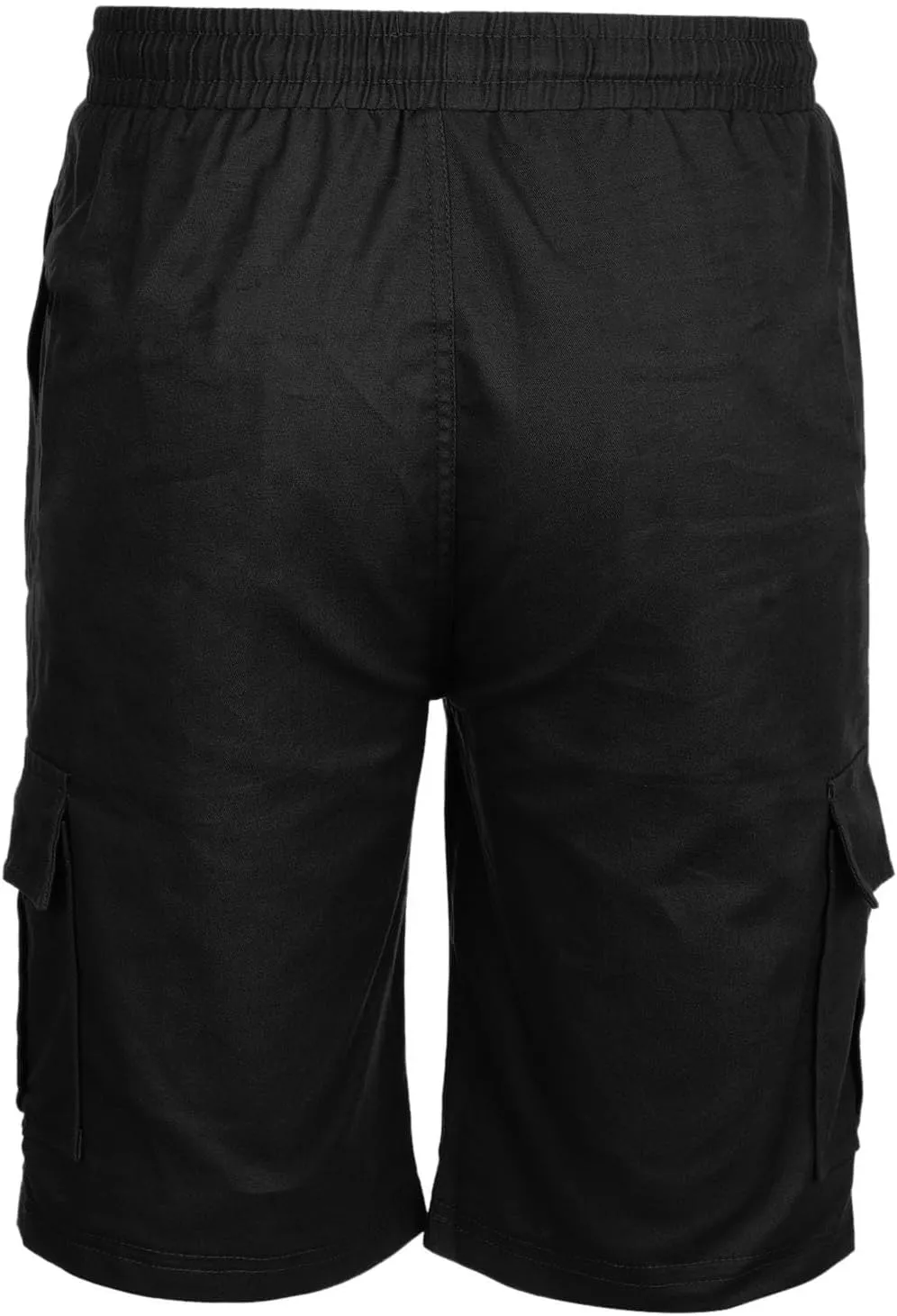 Drawstring Cargo Shorts for Men Elastic Waist Shorts Casual Cotton Shorts Summer Lightweight Shorts with Pockets
