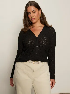 Flexible Fit Feminine Fit Dreamgirl Top Black Extended Sizing