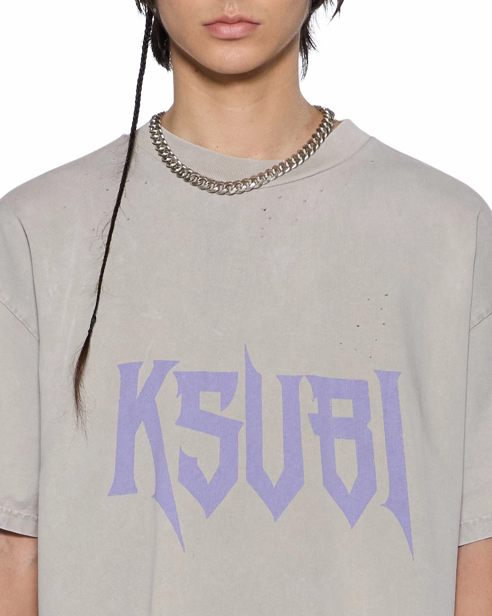 BLASTED EKCESS SS TEE SMOKE GREY DropShoulderDesign
