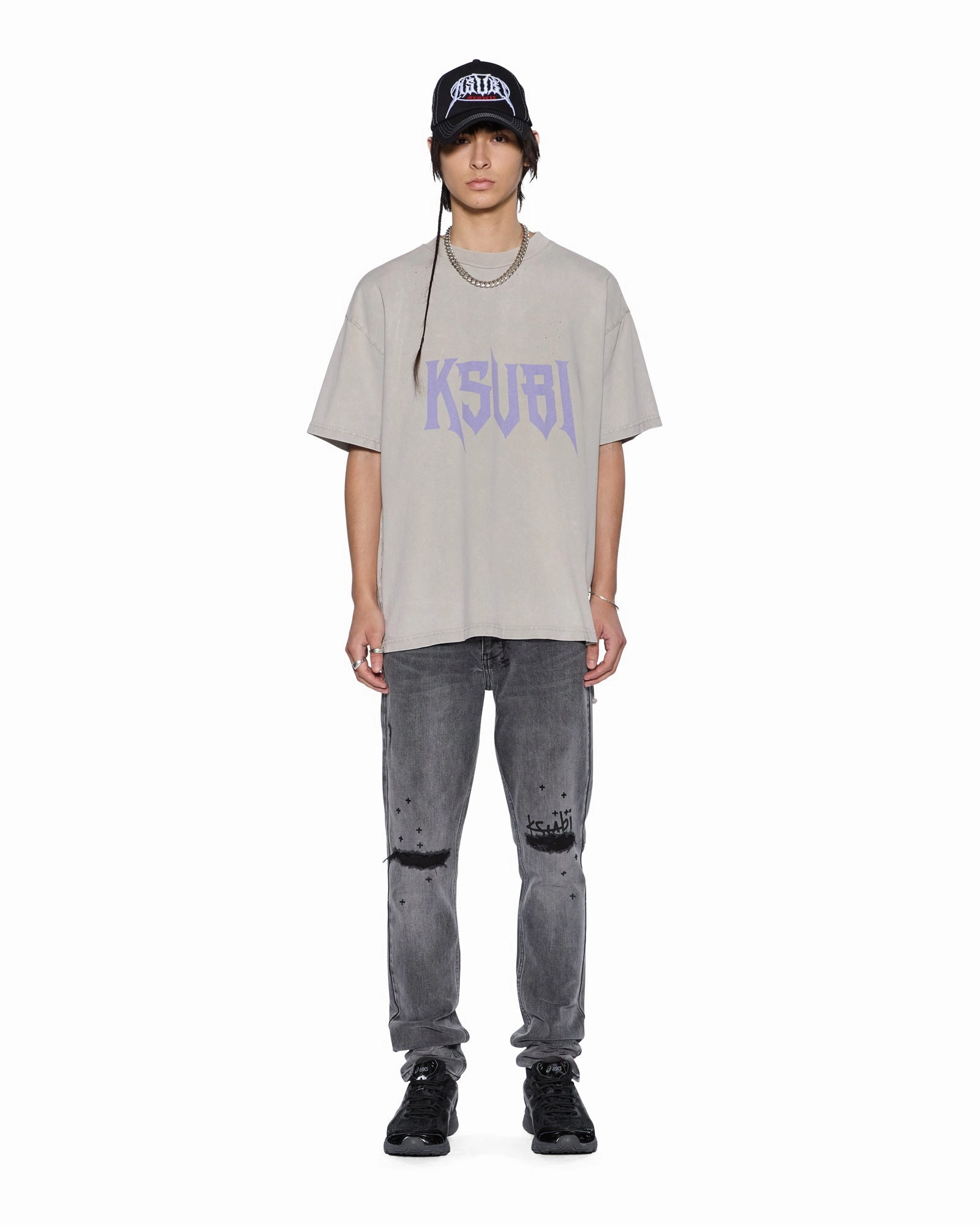 BLASTED EKCESS SS TEE SMOKE GREY Fresh Trend