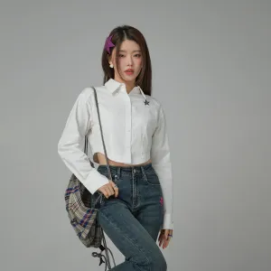 Drivers License Colored Cropped Shirt