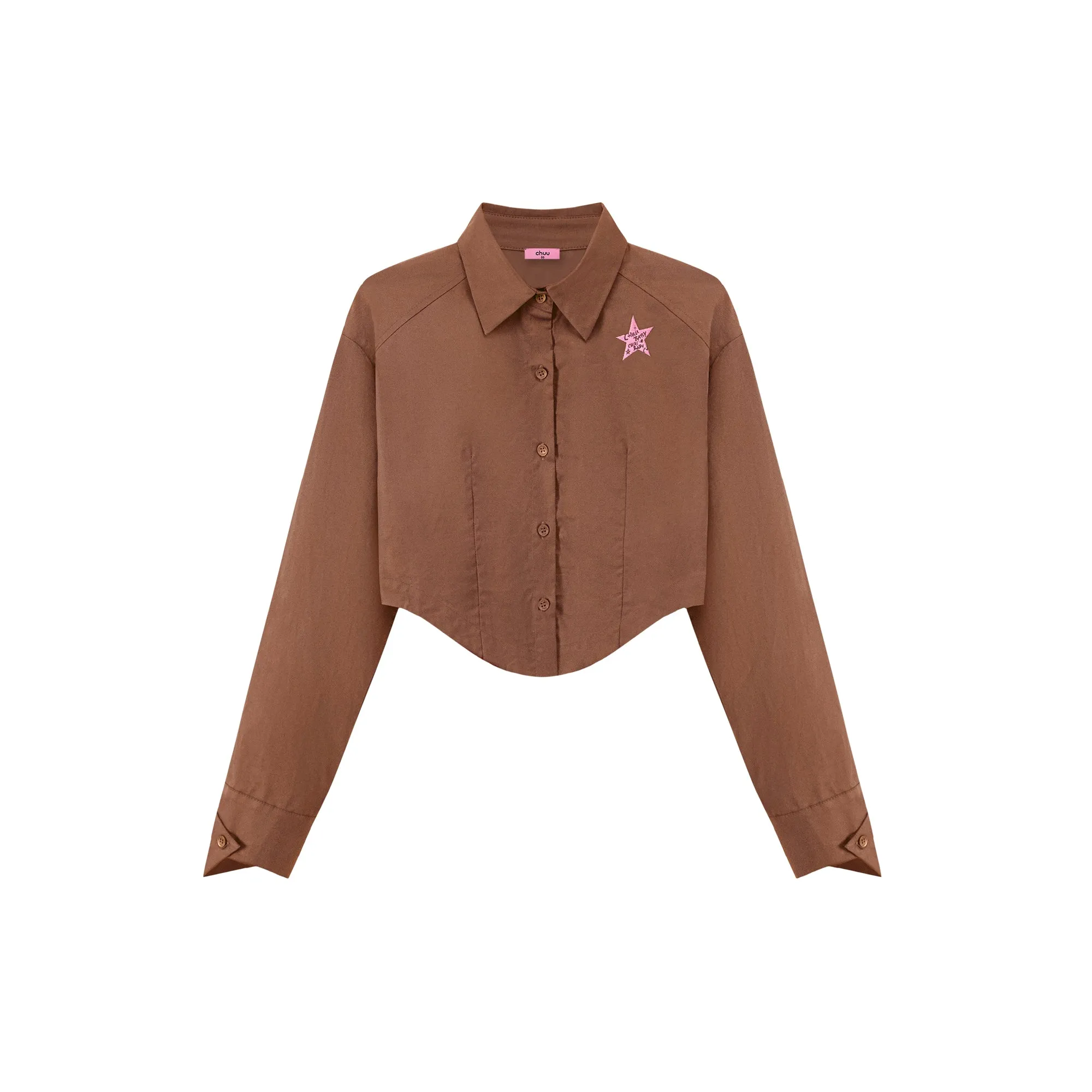 Drivers License Colored Cropped Shirt
