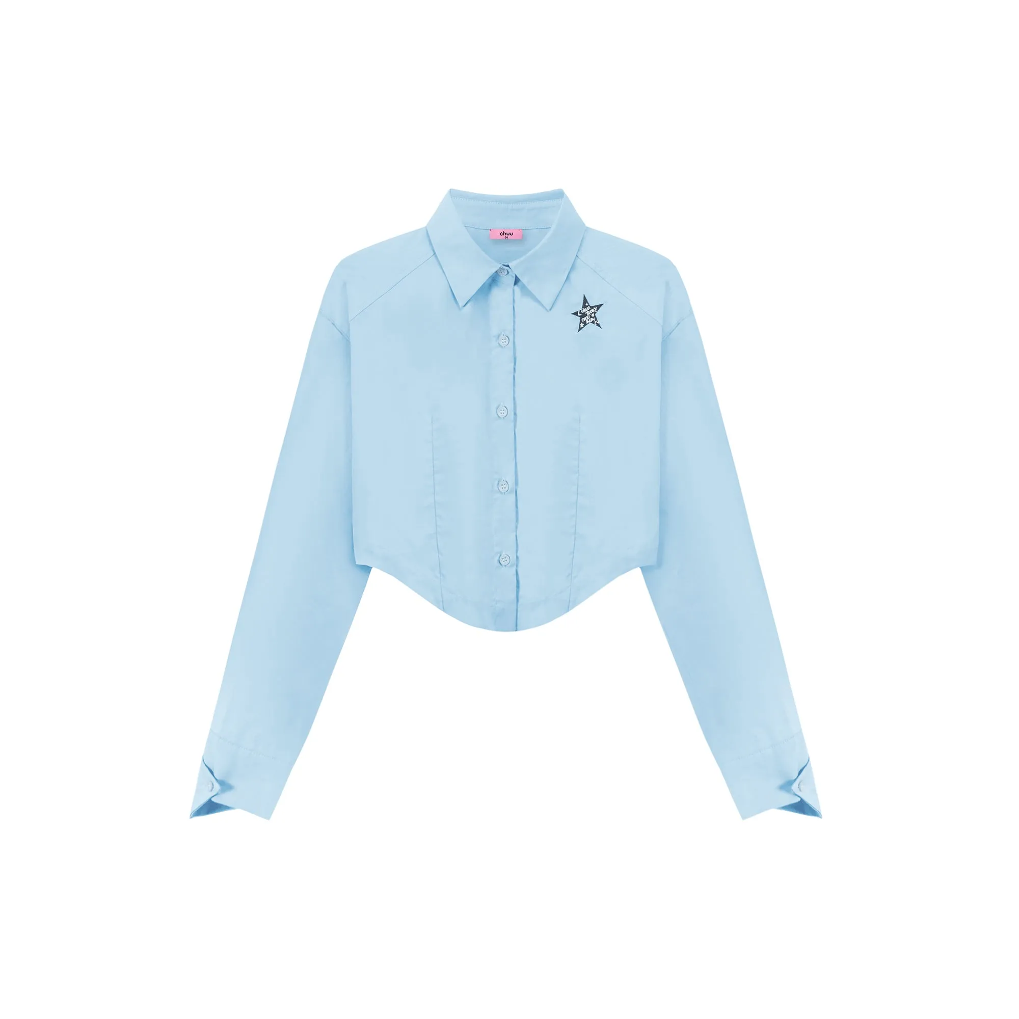 Drivers License Colored Cropped Shirt