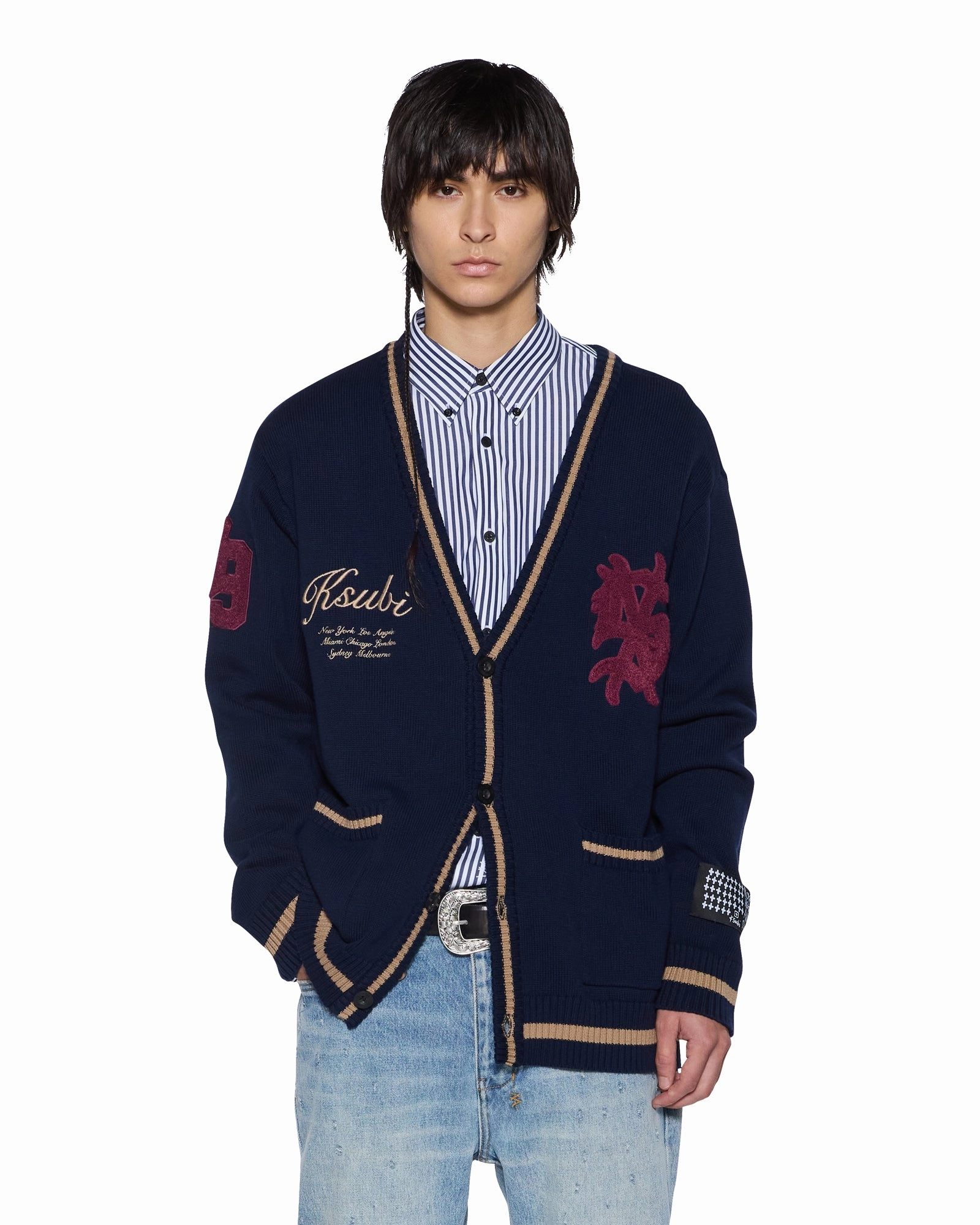 LayeringFriendly Weight PLAYOFF CARDIGAN NAVY