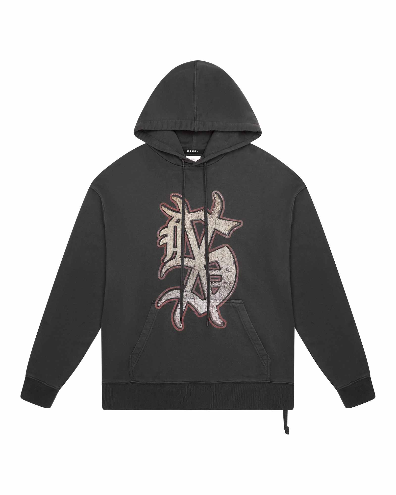 TonalStitching DUG OUT BIGGIE HOODIE FADED BLACK