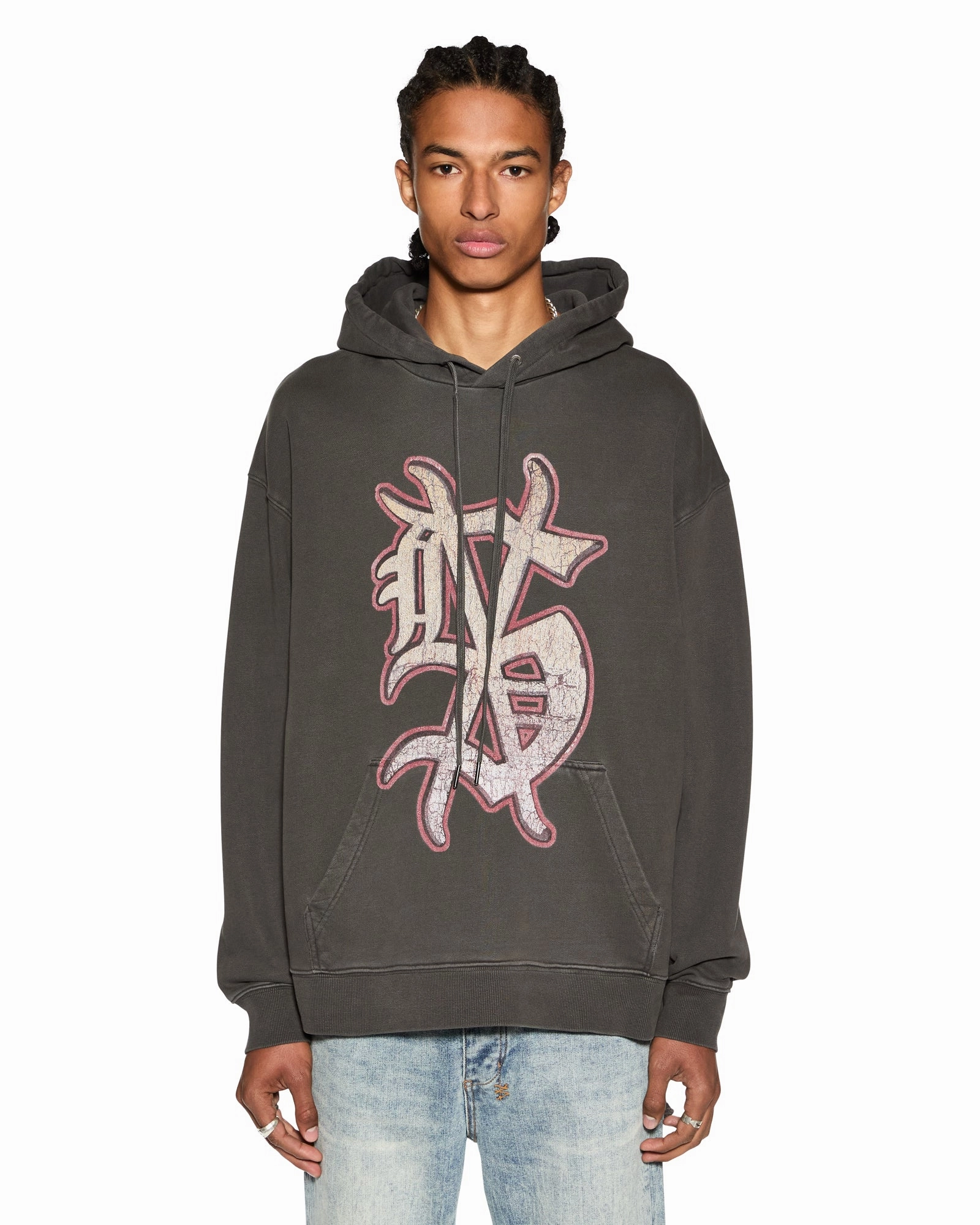 EasyClean OdorResistantFinish DUG OUT BIGGIE HOODIE FADED BLACK