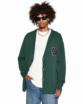 DUG OUT KNIT CARDIGAN MILITARY Anti Odor Finish WrinkleResistant Fabric
