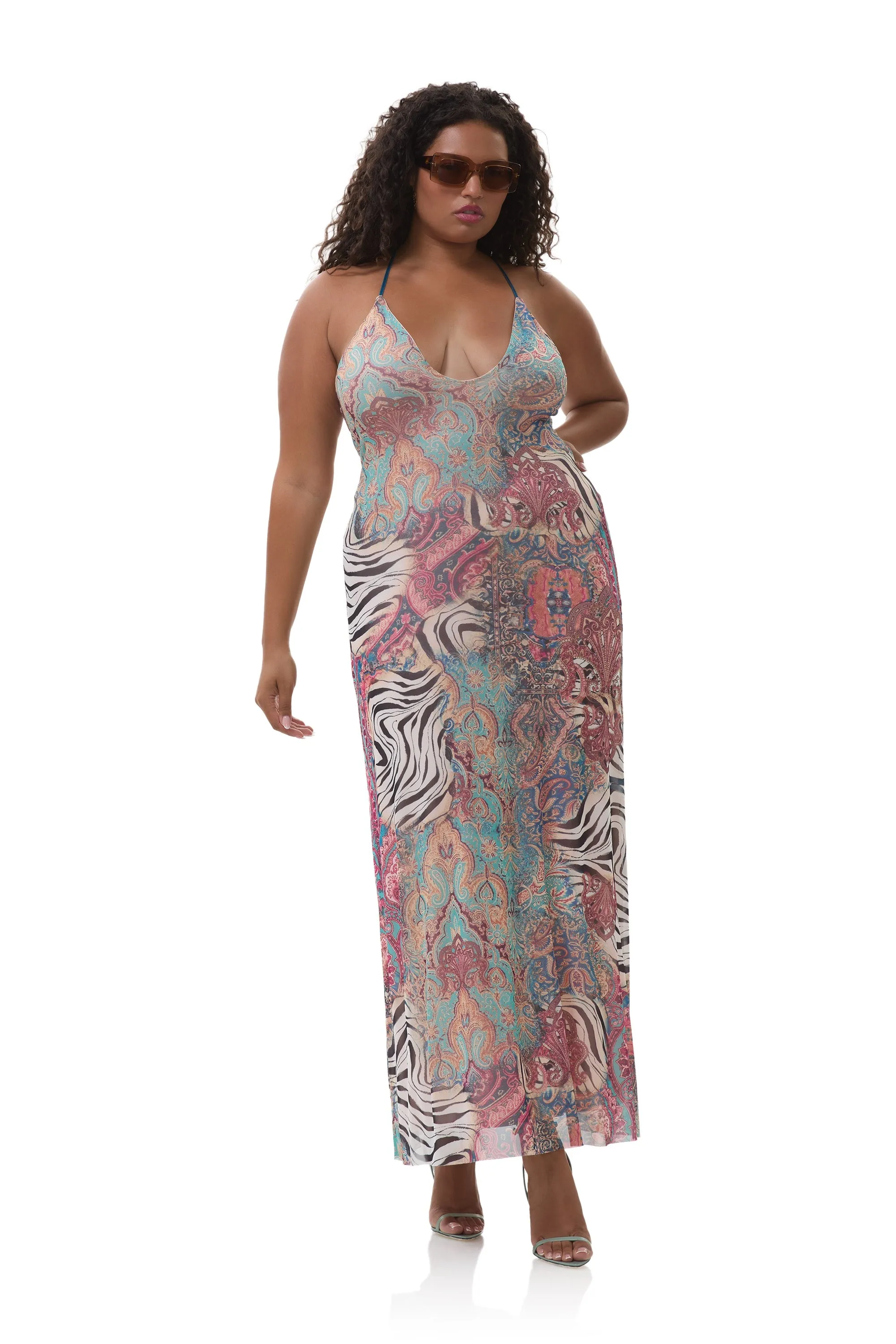 Romy Dress - Gilded Paisley Sophisticated Appeal Slim Touch