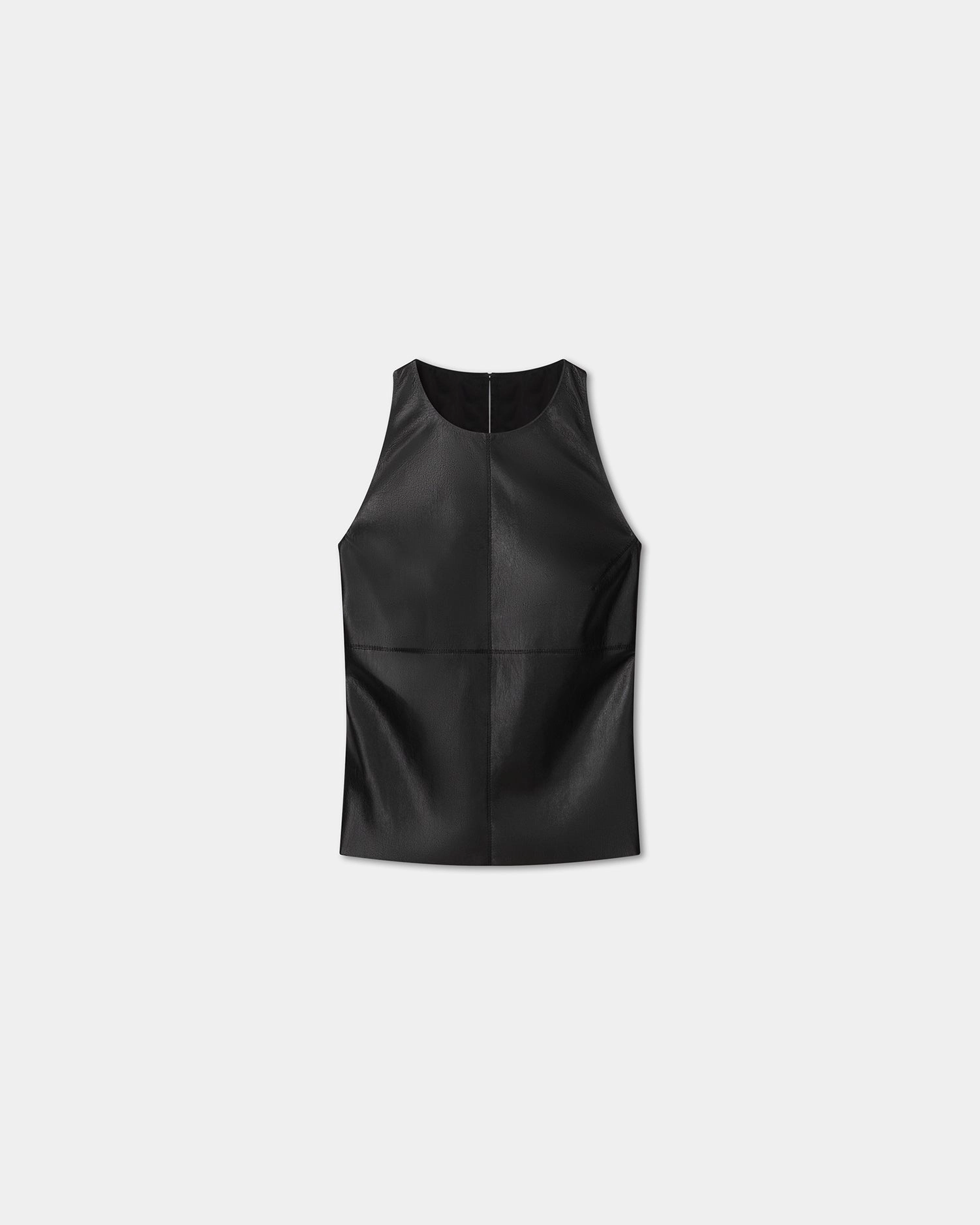 Lightweight Jacket Teza - Okobor? Alt-Leather Sleeveless Top - Black