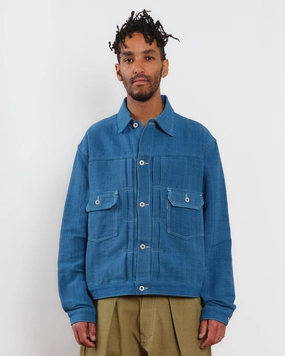 Tuesday Jacket - Indigo Handloom Date Night Casual Friday