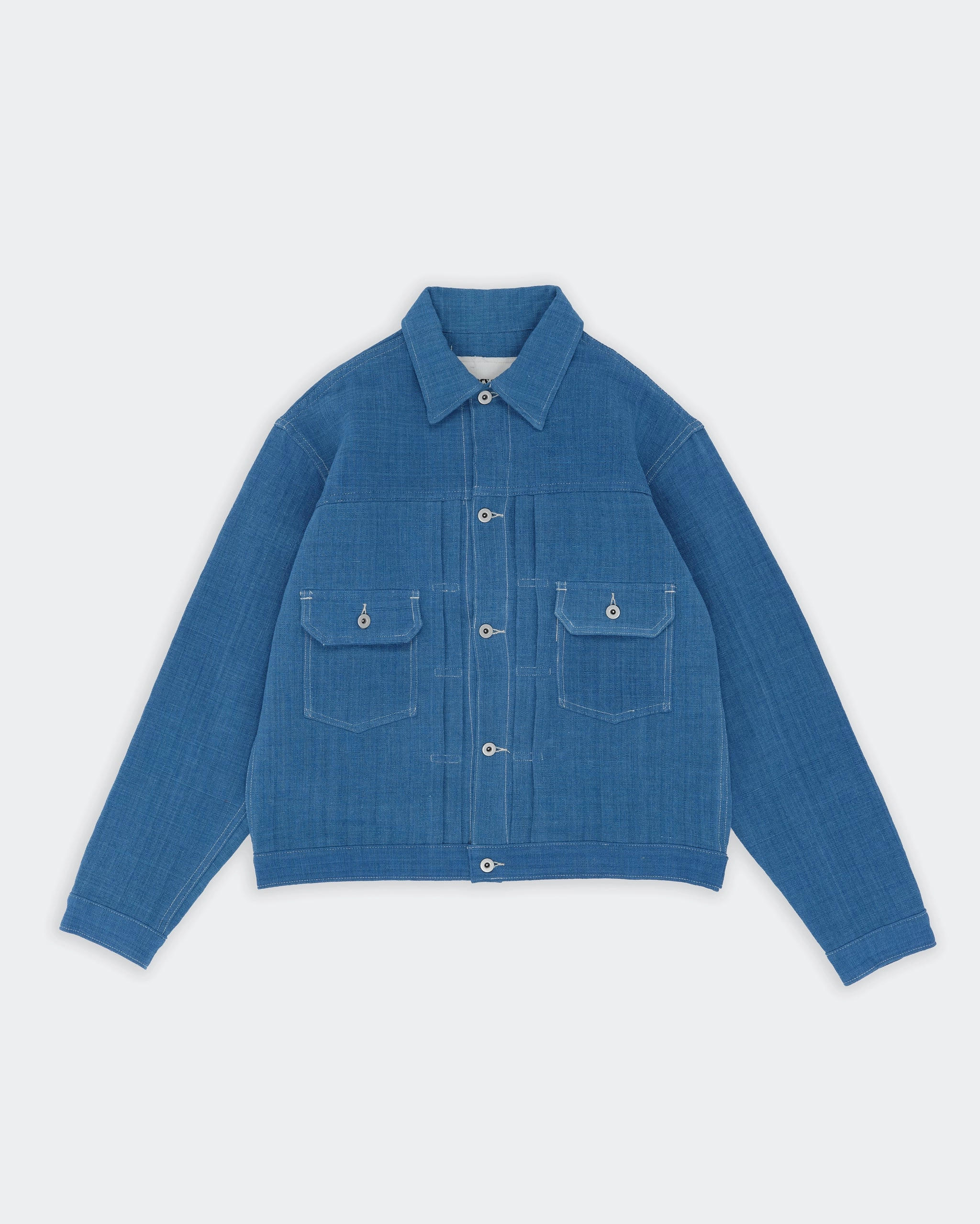 Tuesday Jacket - Indigo Handloom Smooth Breathable Office Wear Modern Rainy Day