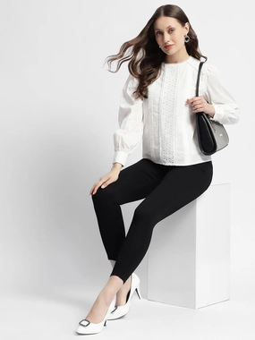 All Round Fit Madame Black Mid Rise Skinny Fit Denim Jeans