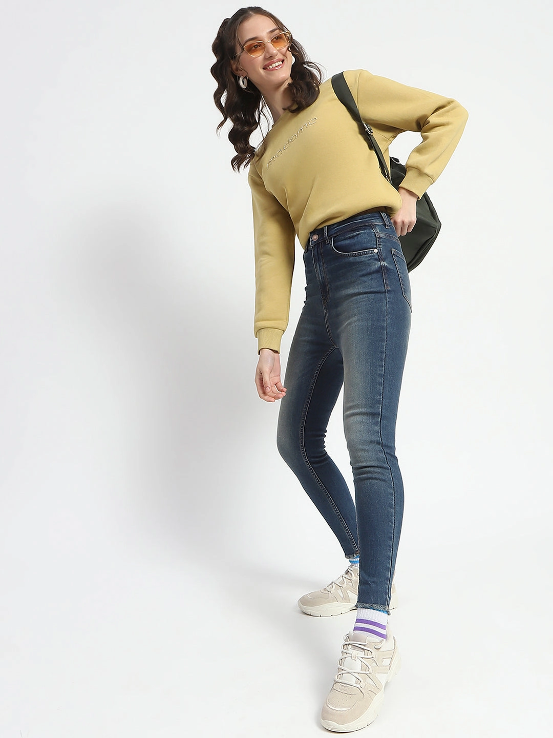 Artist Vibe Smooth Madame Whiskered Stone Wash Green Tinted Cotton Denim