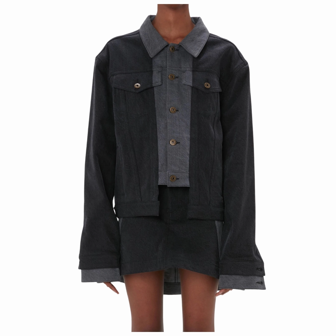 Layered Denim Jacket Heat Retention