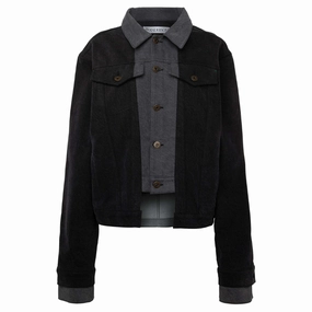 Layered Denim Jacket Aramid Fiber Blend