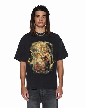 Seasonal Comfort Style Summer Comfort ASCENSION EKCESS TEE FADED BLACK