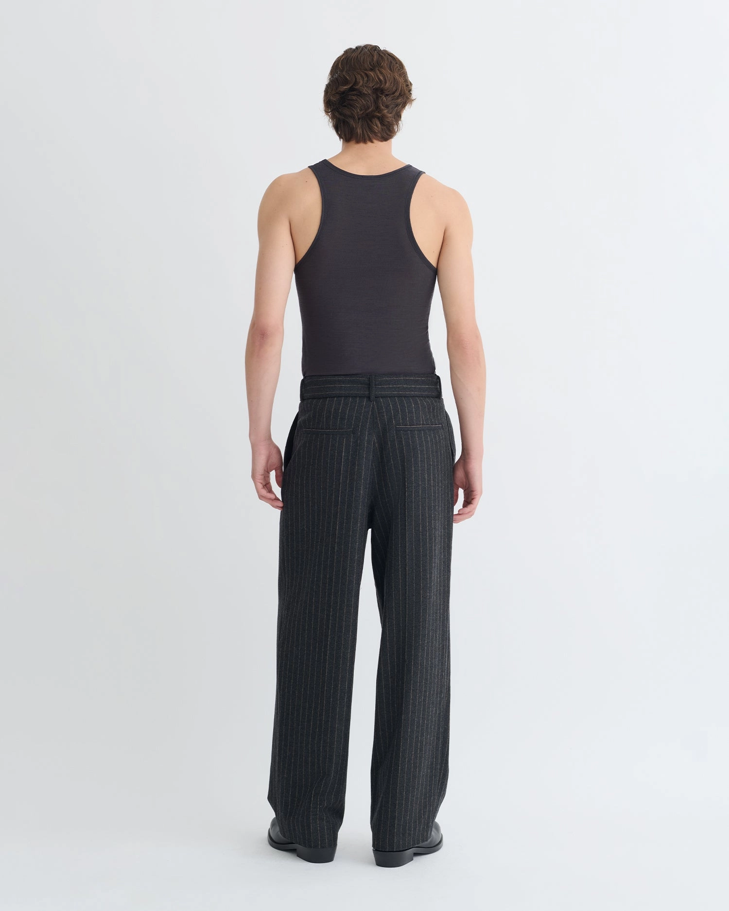 Jahi - Melange Wool Jersey Tank Top - Grey Melange ThermalInsulation