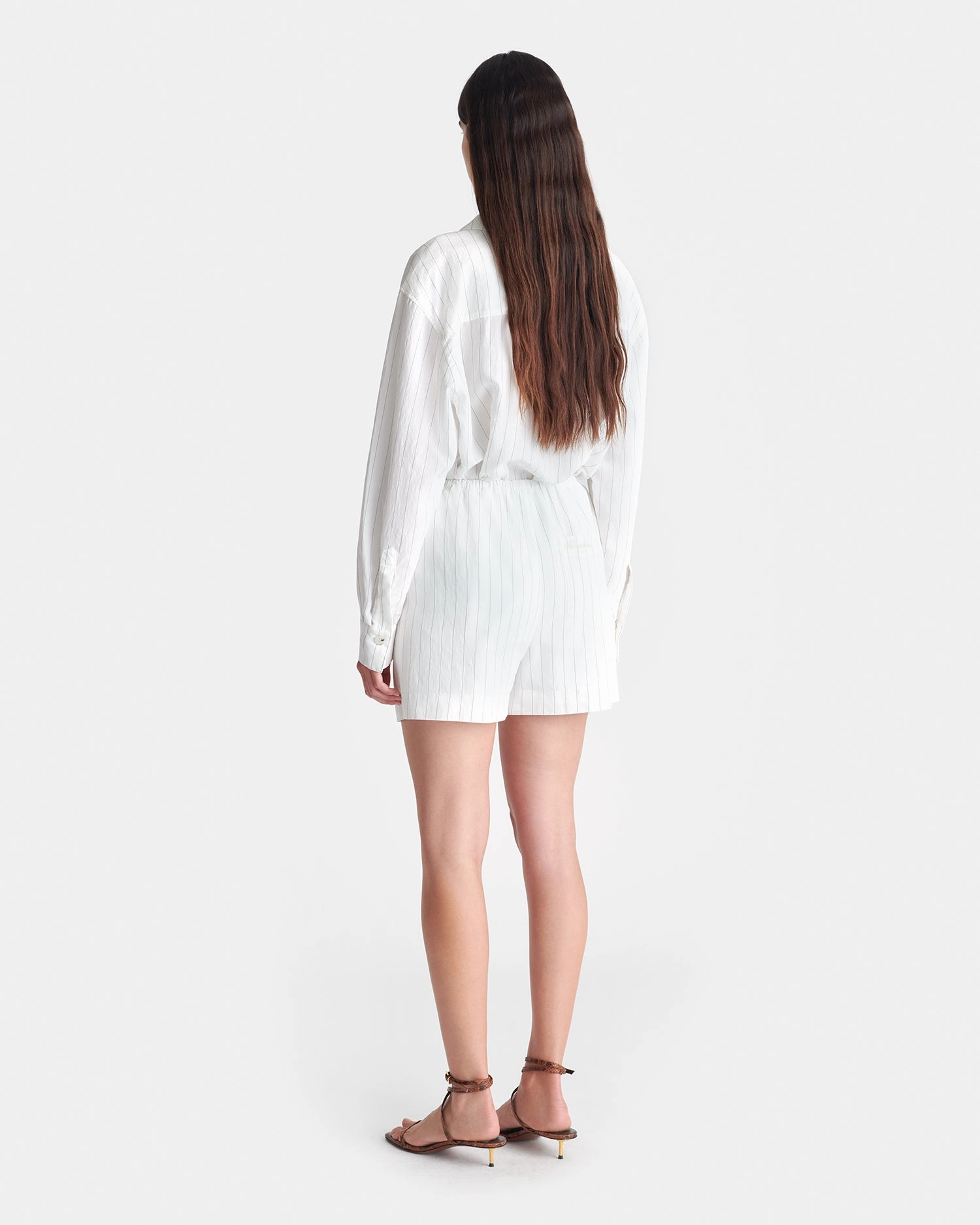 Dylla - Tailored Shorts - White Airy Feel All-Day Wear