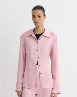 Cool Touch Fit Comfy Style Nathalie - Slip Satin Shirt - Pink