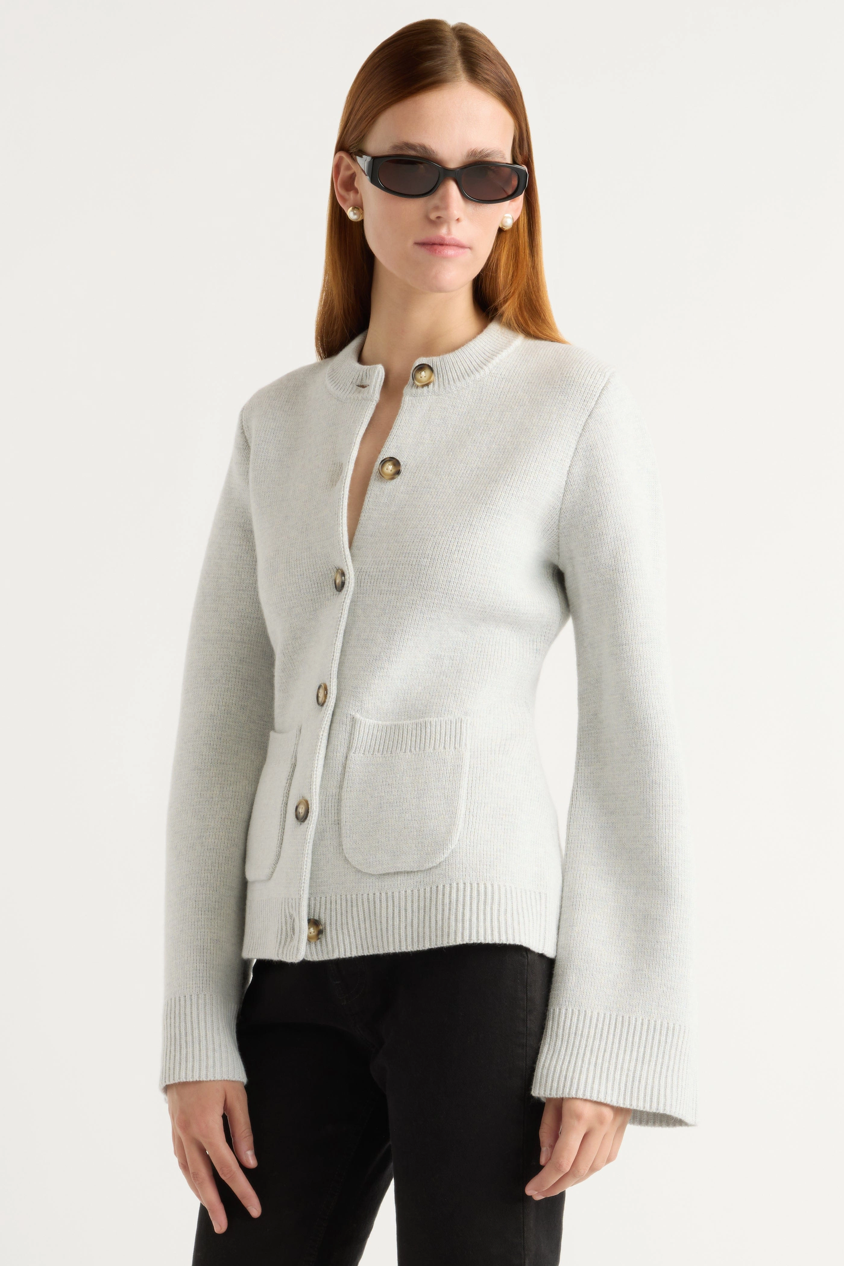 Soft touch layer Premium Comfort Eames Organic Cotton-Wool Cardigan