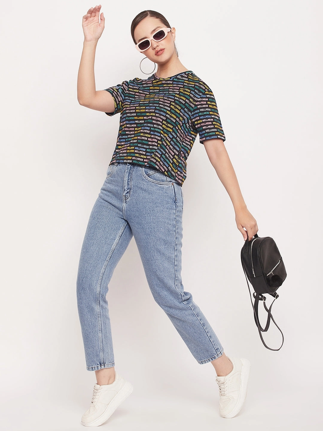 Madame Regular Fit Round Neck Printed T-shirt Timeless Style