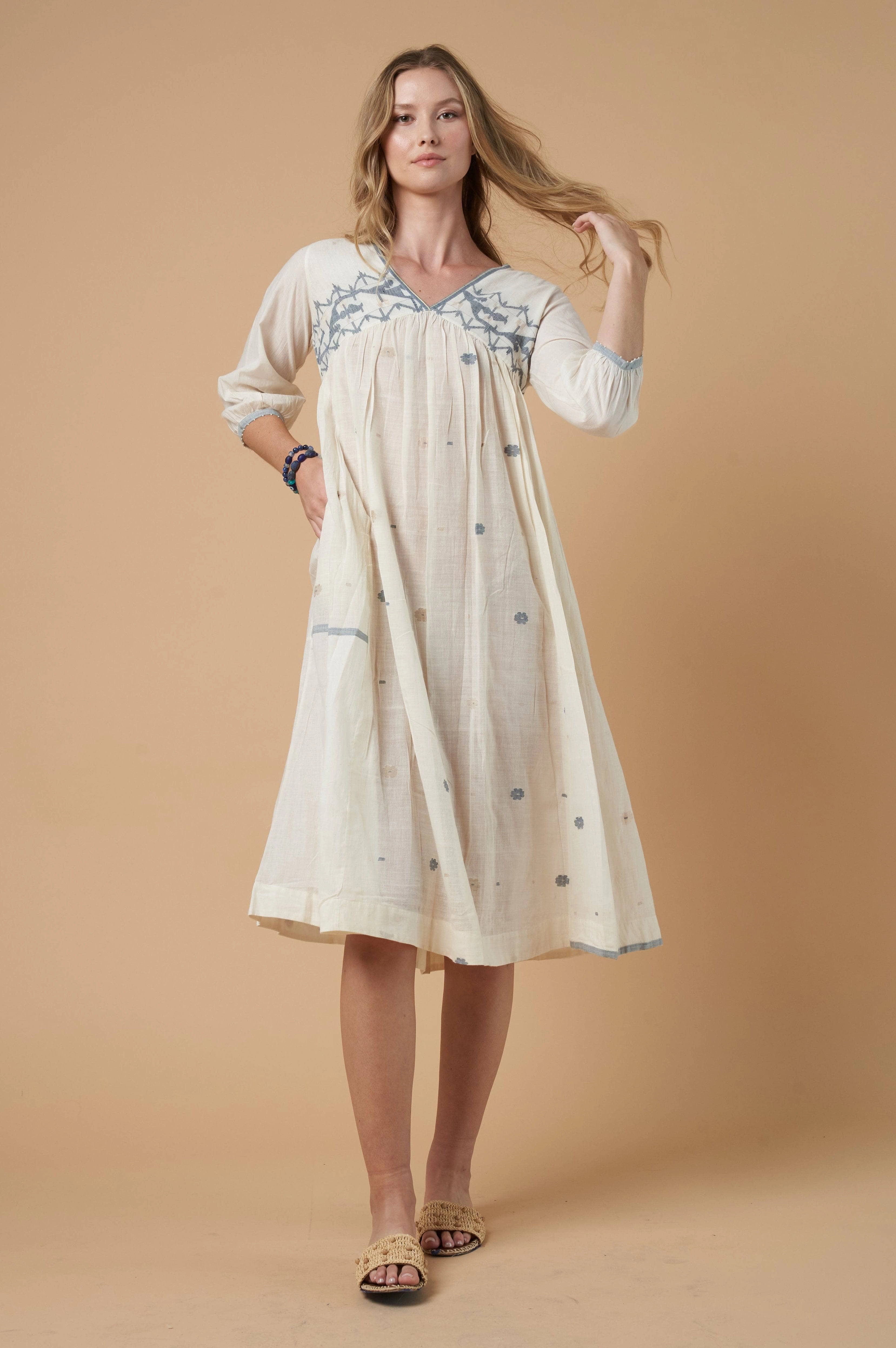 Cool Season Nyla Jamdani Dress