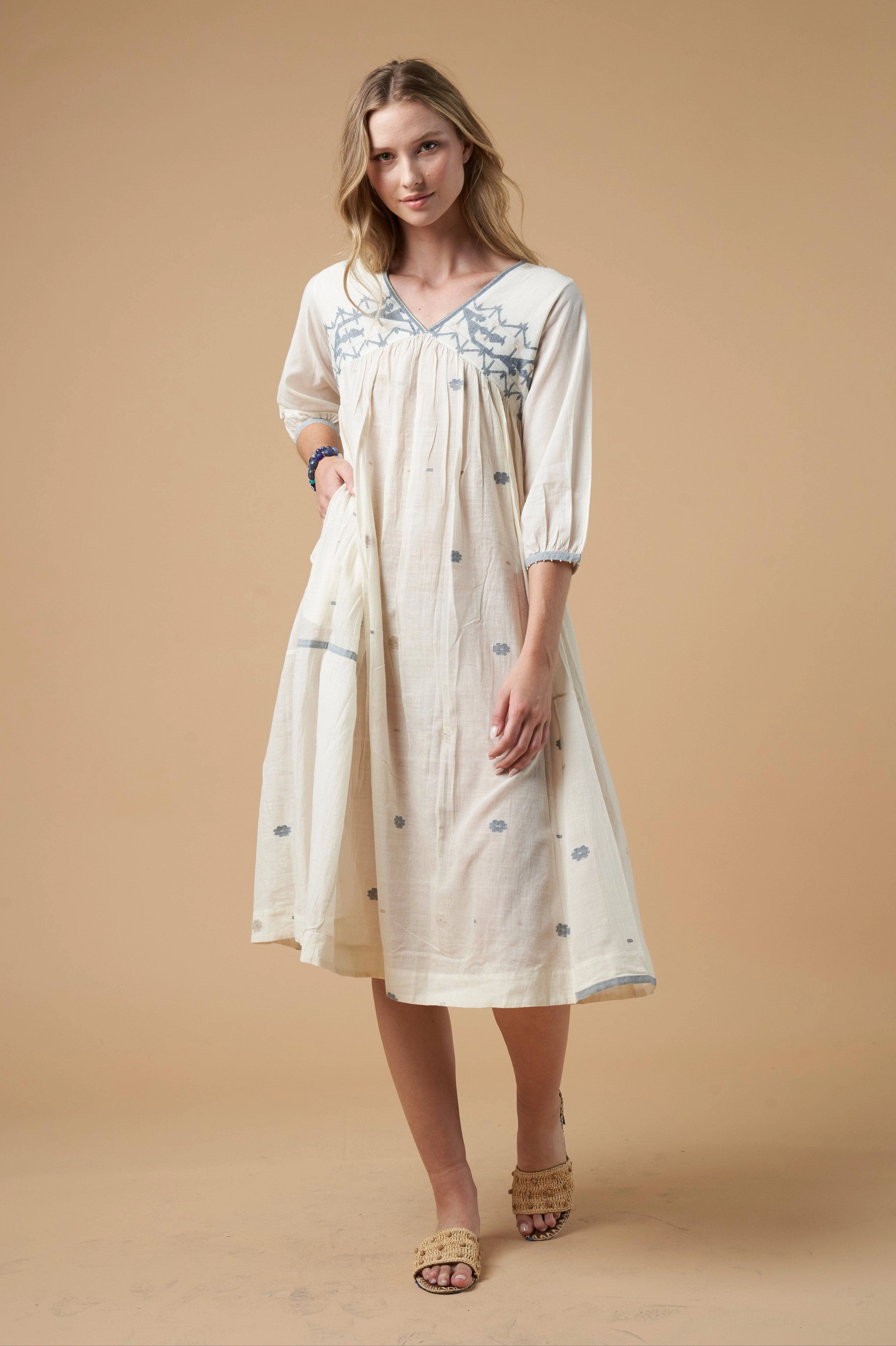 Daywear Comfort Nyla Jamdani Dress