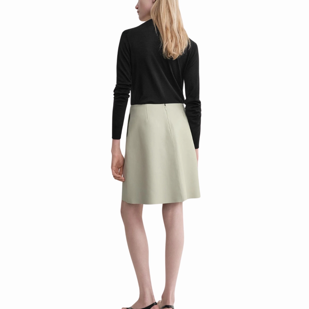 Leather Mini Skirt Refined Mood