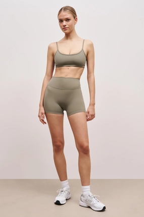 Base Sculpting Shorts - Olive Non Irritating Seams