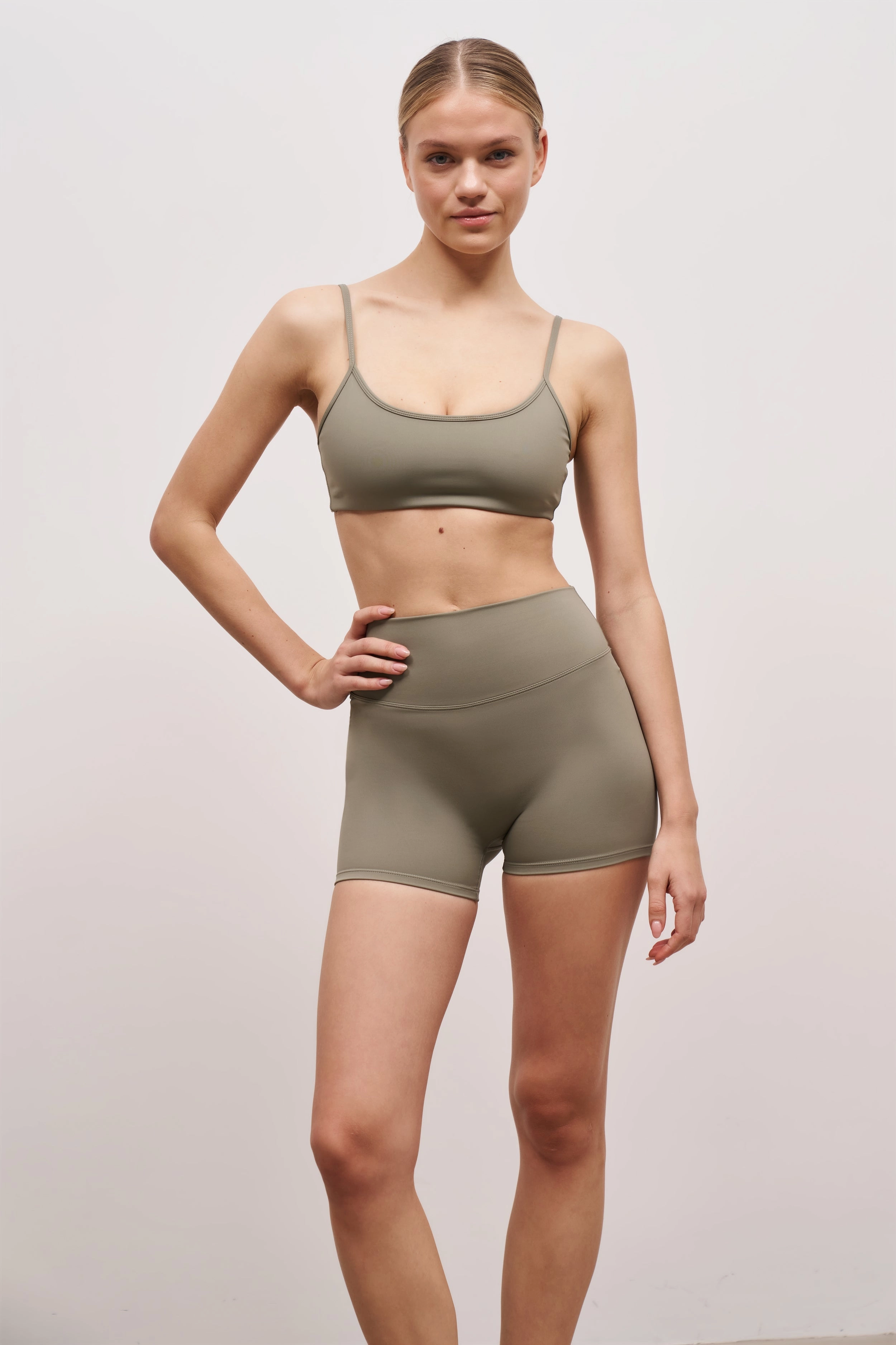 QuickDryTech FrictionResistant Edges Base Sculpting Shorts - Olive