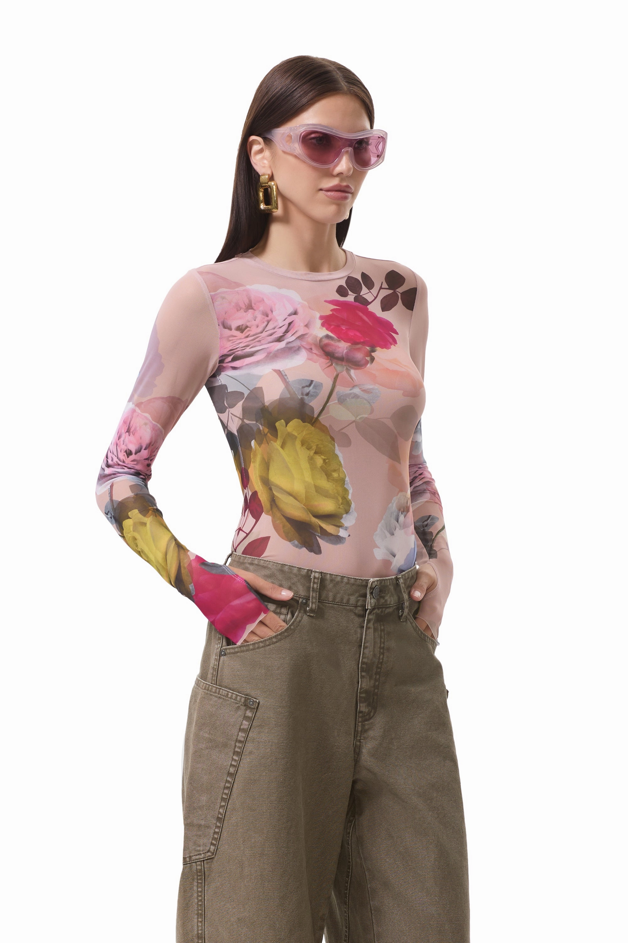 Kaylee Top - Placed Photo Rose ReflectiveAccents