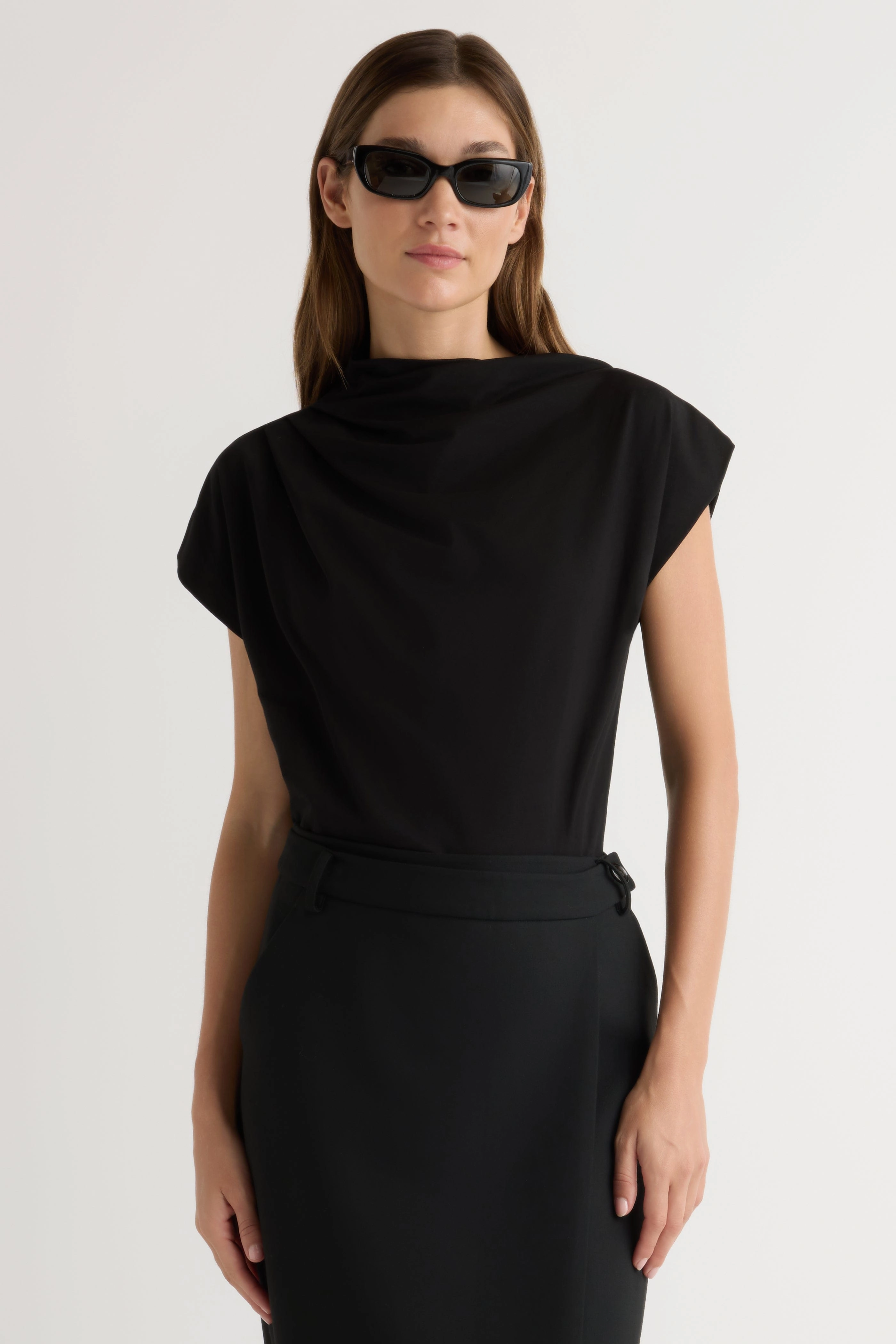 Kenny Asymmetric-Neck Tee Tagless Design