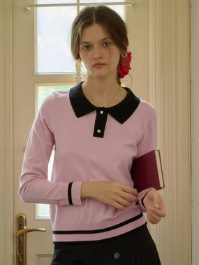 ??Final Sale??Dolly Round Neck Contrasting Sweater Layered Weight Distribution Guide