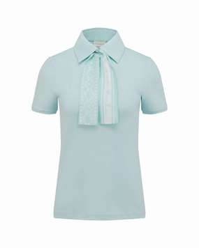 Fair Liar silk scarf set t-shirt - Mint ThermalInsulation FrictionReducing