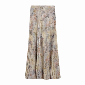 Waist Defining Sequin Pastel Floral Skirt