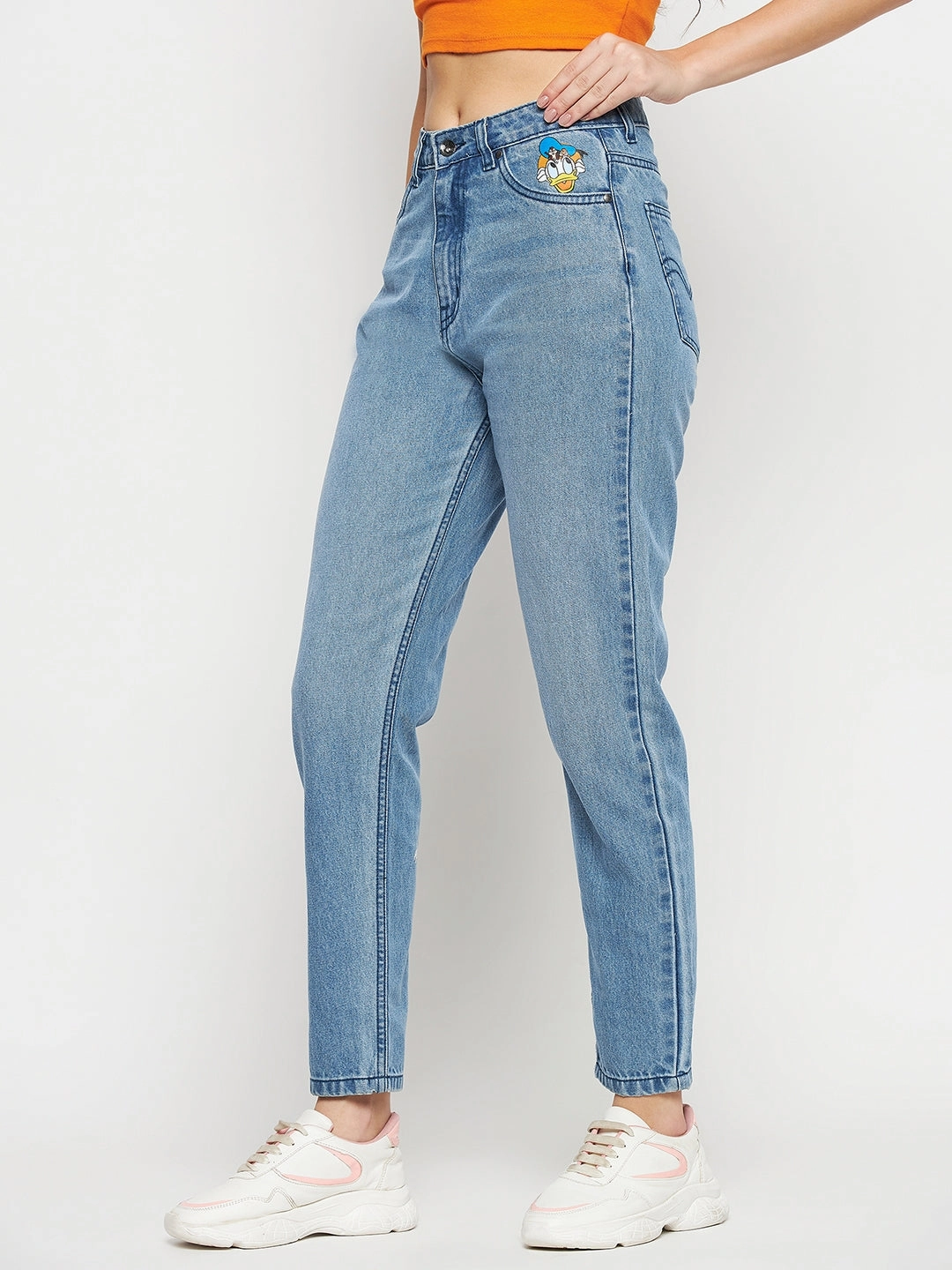 Madame Disney Print Blue Denim Casual Friday Urban Explorer