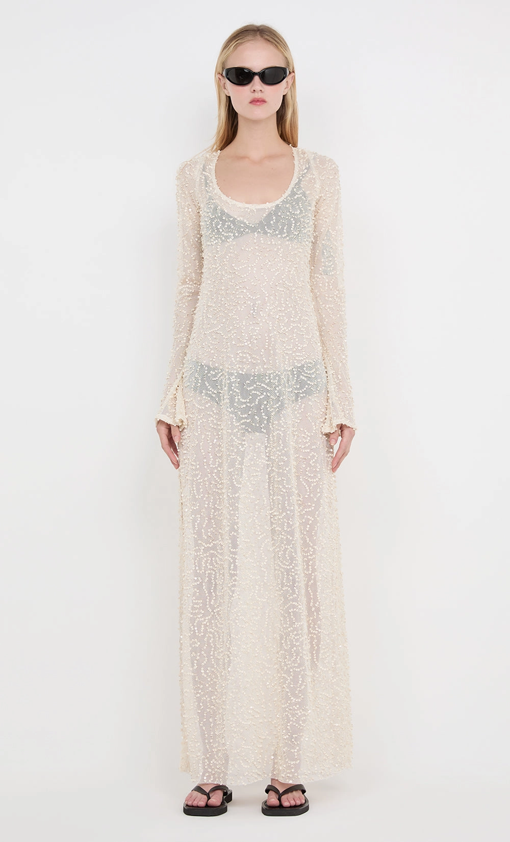 EDITH LONG SLEEVE GOWN - BUTTERCREAM Polished Form