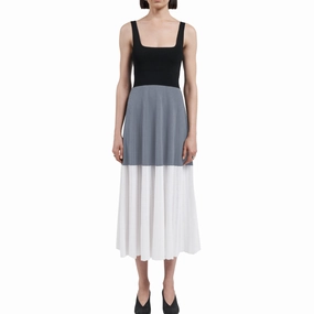Soft Vibes Square Neck Color Block Dress