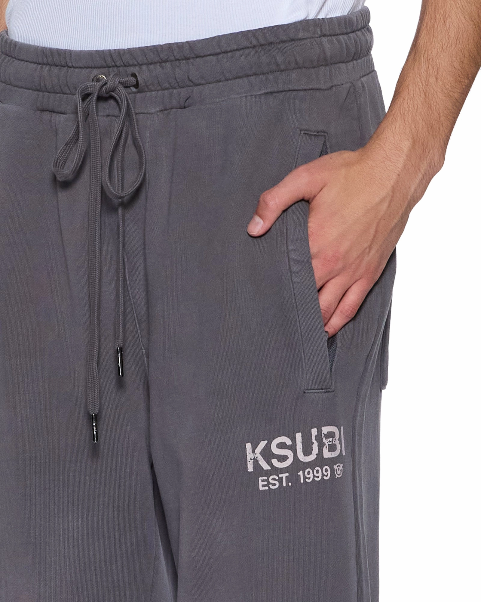 STATE SYNTHESIS TRAK PANT CHARCOAL FADE FlatlockStitching Elegant Look