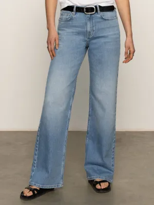 Durable Wear Ekara Slim Wide Semi High Rise Jeans Light