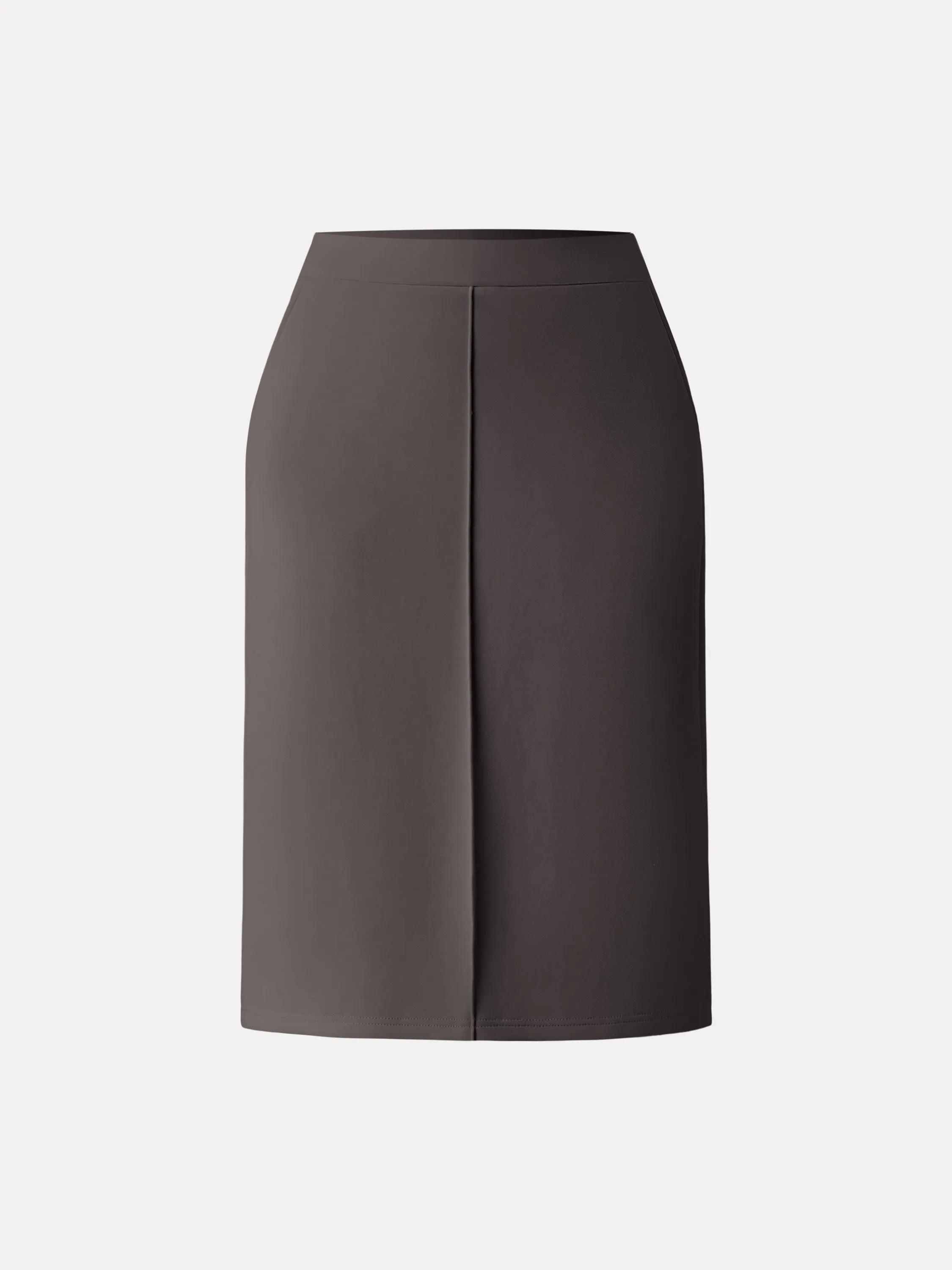 Modal Spacer Pull-on A-Line Midi Skirt with Pockets Cozy Waist SecureClosures
