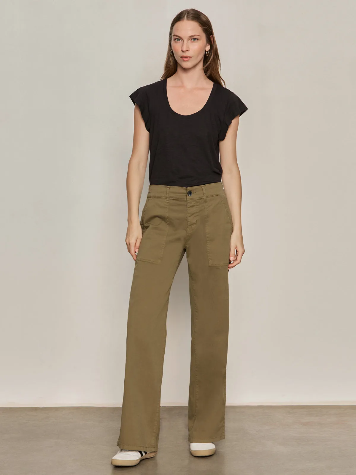 Cruiser Full Length Pant Dirty Martini High Rise Layered Comfort