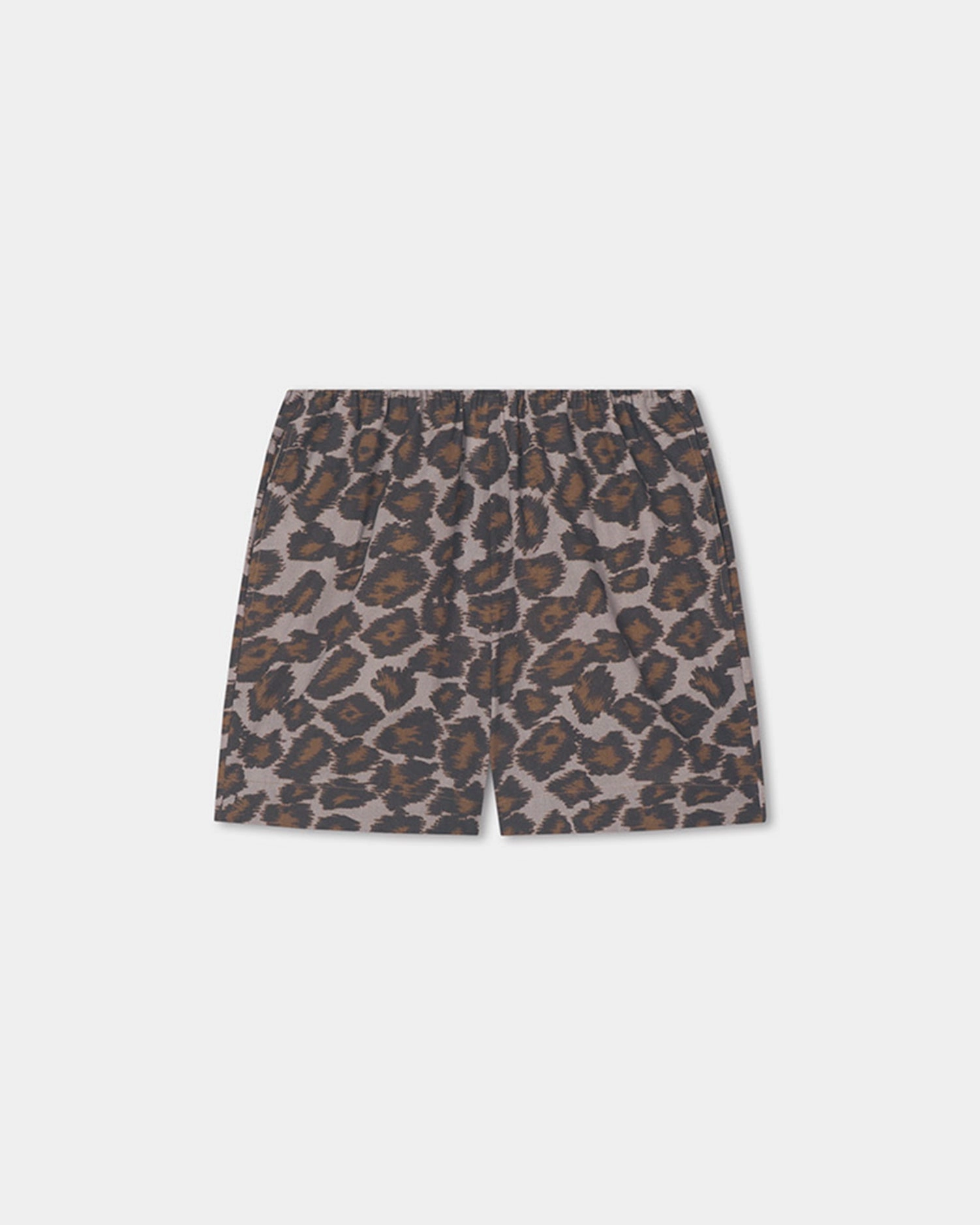 Smart Comfort Dylla - Printed Tailored Cotton Voile Shorts - Crayon Ocelot