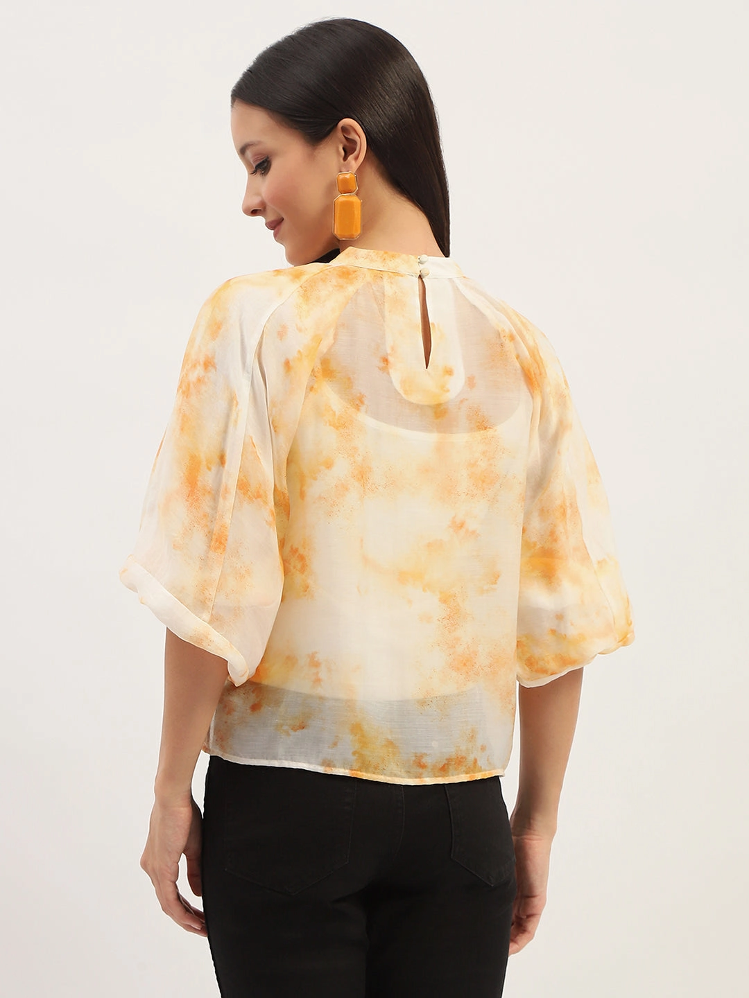 Madame Tie Dye Ivory Top FlexibleSole Quick Release Fastener