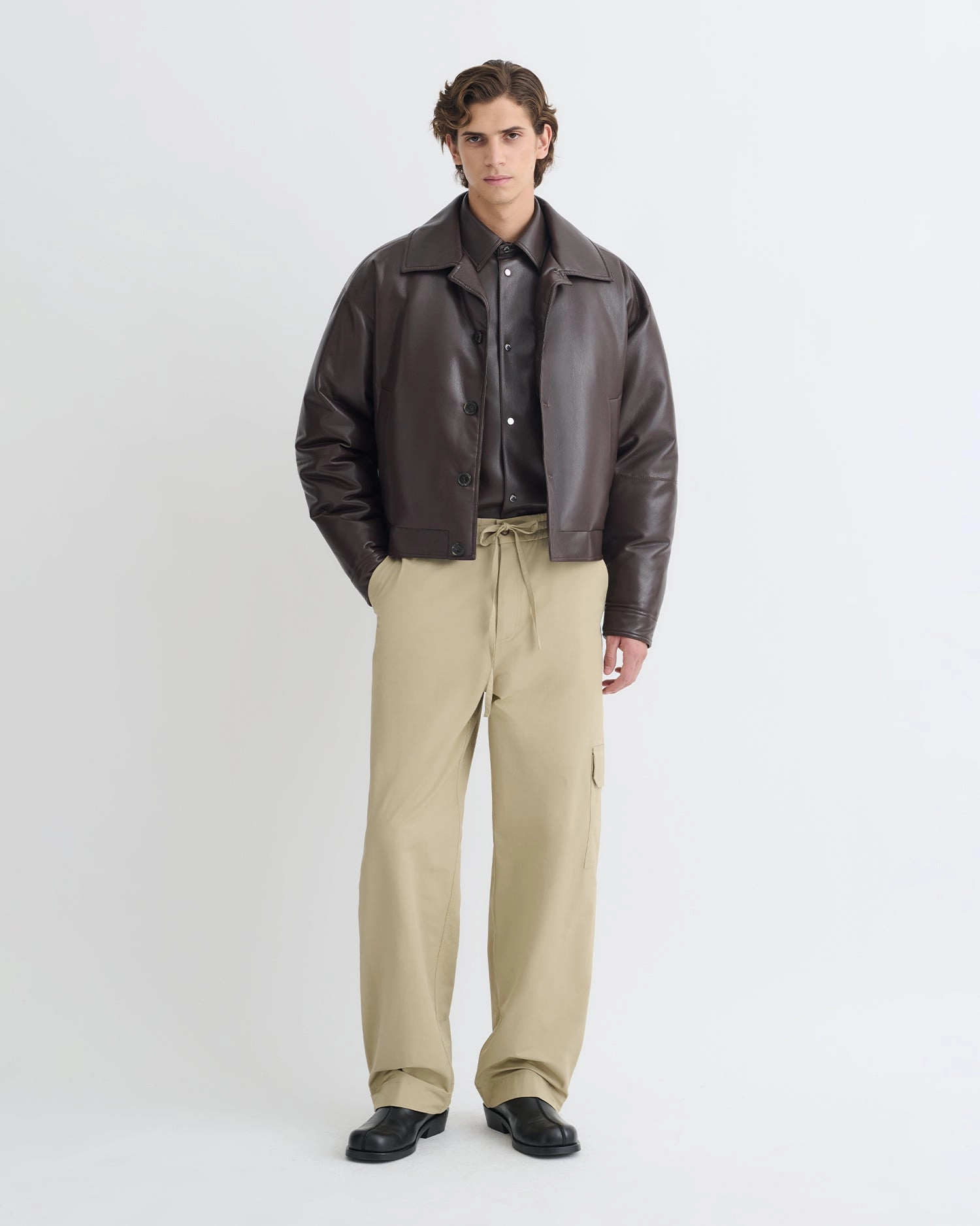 well known assurance Zaler - Okobor? Alt-Leather Jacket - Coffee Ground