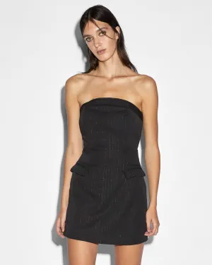 LONDON BUSTIER DRESS PINSTRIPE Slender Look Happy Scent